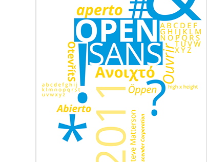 Open Sans Poster