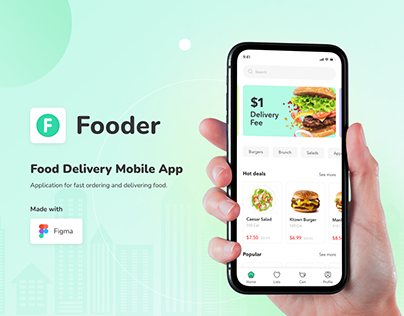 Mobile App Design for a Fast Food Restaurant Fooder