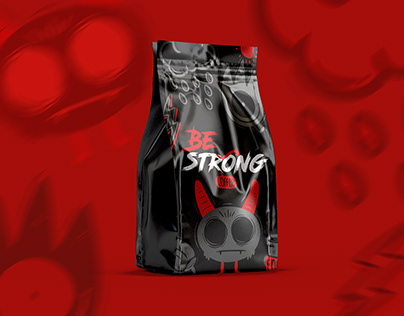Coffee packaging concept "Be strong"