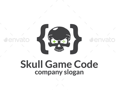 Skull Game Code Logo