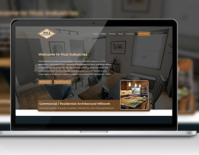 Holz Industries Website Design