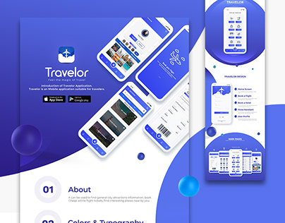 Travelor Mobile App UI Design