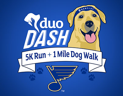 Duo Dogs - Duo Dash Logo & T-shirt Design