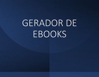 Gerador de Ebook's