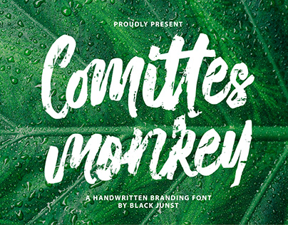 Comittes Monkey - Handwritten Branding Font