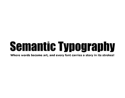 Semantic Typography