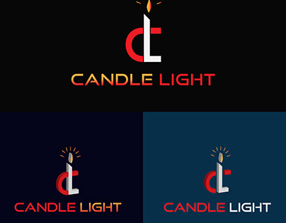 Candle Light Logo Design.