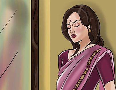 Snaps from a Coloring Project for Pratilipi