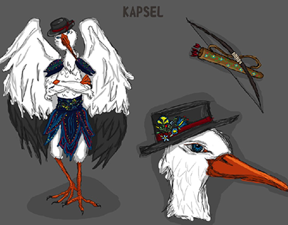 Miniatura progetto - Kapsel, Arakocra kashubian hunter.