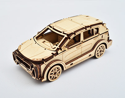 KIA SPORTAGE laser cut wooden 3D puzzle
