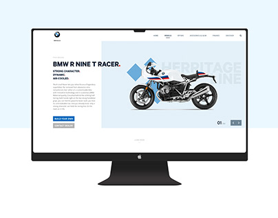 BMW MOTORRAD product page redesign