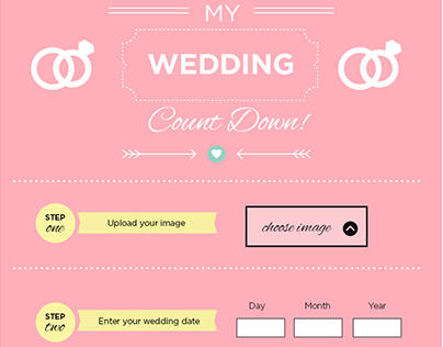 Wedding Count Down Facebook App Idea