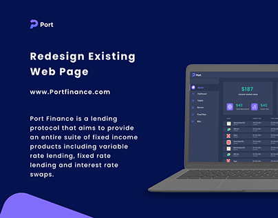 Redesign Port.Finance Webpage