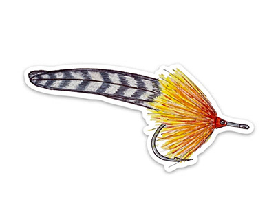 Fly Fishing Fly Stickers
