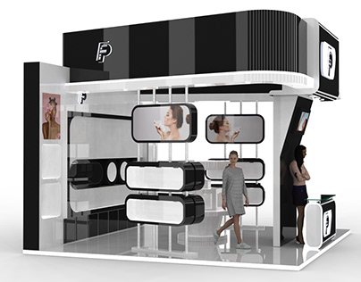 Furpshy cosmetics: exhibition booth
