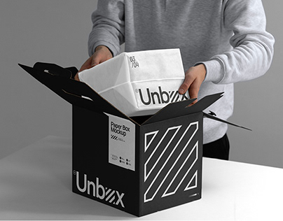 Package Unboxing Mockup