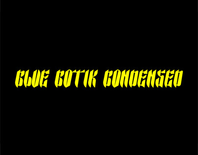 Glue Gotik Condensed - Free Font