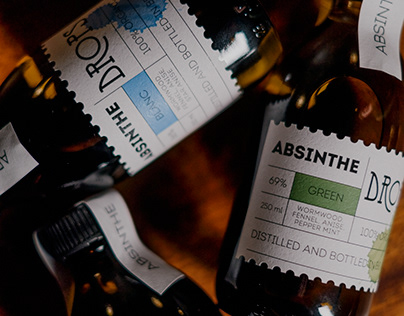 Drops Bar — Absinthe label design