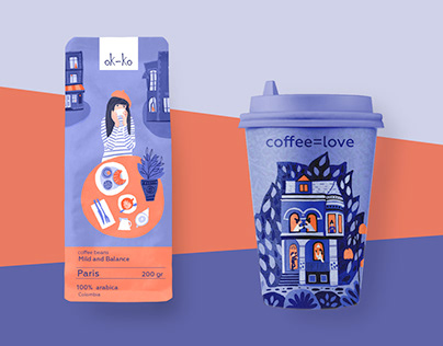Packaging. Coffee. Cup. Illustration