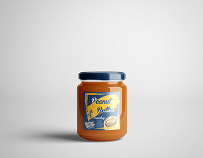 Peanut Butter Jar Label Design
