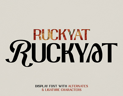 Ruckyat - Display Font
