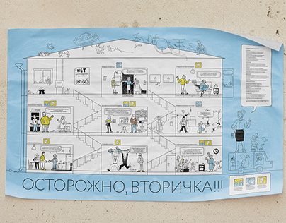 Infographic poster about buying a secondary apartment
