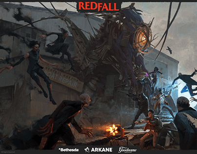 Red Fall - Environment Concept Art