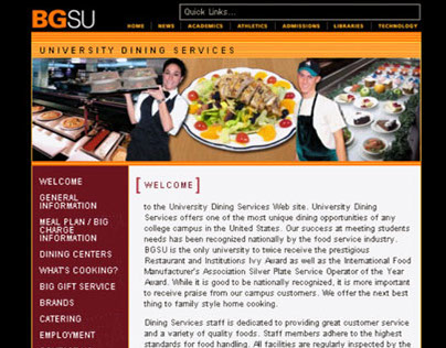BGSU Dining Services Website