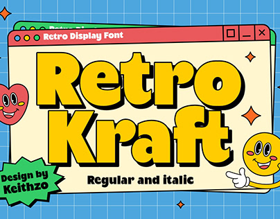 Retro Kraft - Retro Font