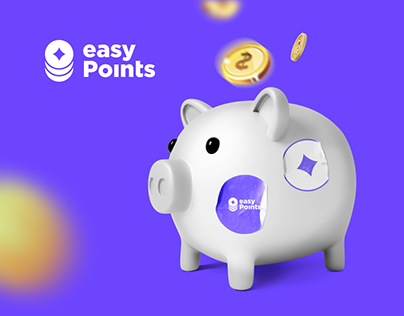 EasyPoints. Brand Identity. Landing page. Mobile app