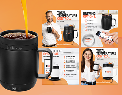 Amazon Listing Design for Innovative Self-Heating Mug