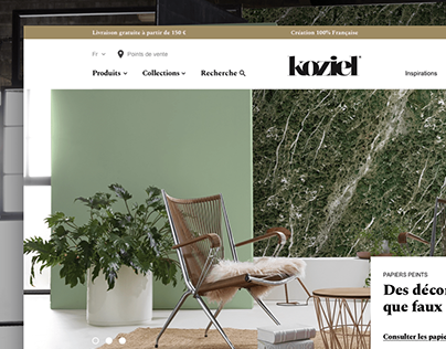 Koziel — Wallpaper eCommerce Website