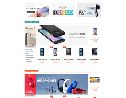 Shopify theme & Magento theme for electronics store