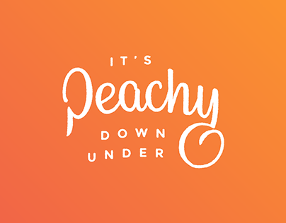It's Peachy Down Under - branding