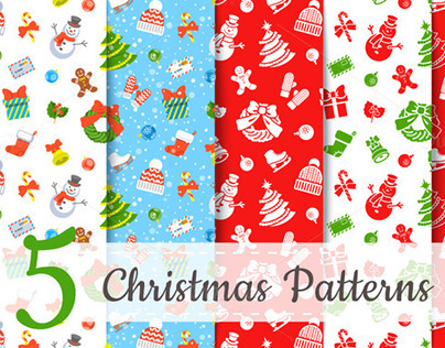 Christmas Holiday Seamless Background Pattern