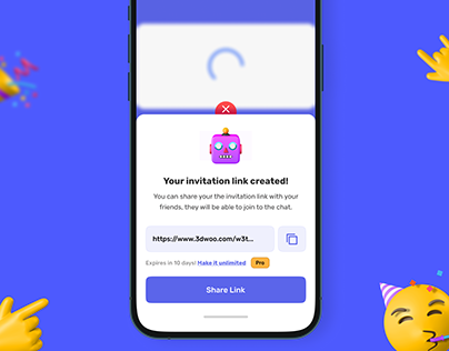 Invitation page - Mobile App 🤖