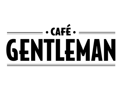 Identidad Café temático "Gentleman"