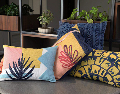 Hand Embroidered pillow collection