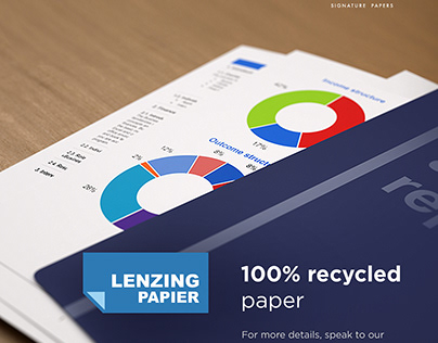 Lenzing Papier 100% recycled paper