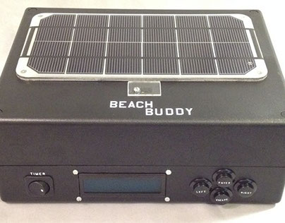 Beach Buddy: 3-in-1 Charger/Boombox/Sunburn Calculator