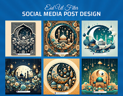 Eid Ul Fitr Social Media Post, Islamic design, Eid
