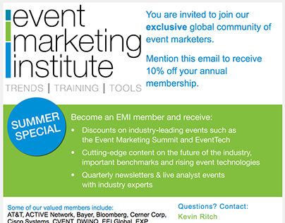 event marketing institute - email marketing campaign