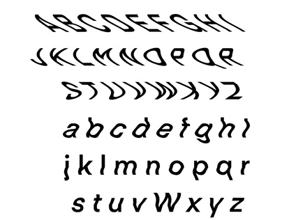 Glitch mob 1 typeface