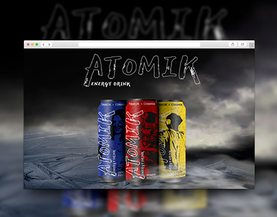 Atomik Energy Drink UX/UI