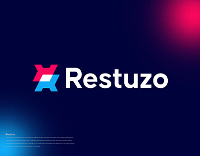 R letter overlap logo - Logo Design