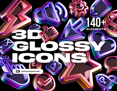 Design Assets: 3D Glossy Icons
