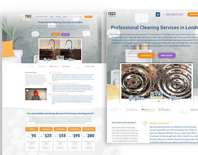 SYK Cleaning: Revamping Websites for Service Requests