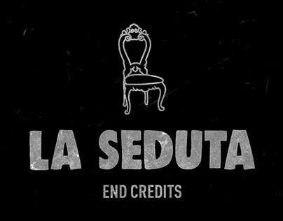 End credits of "La seduta"