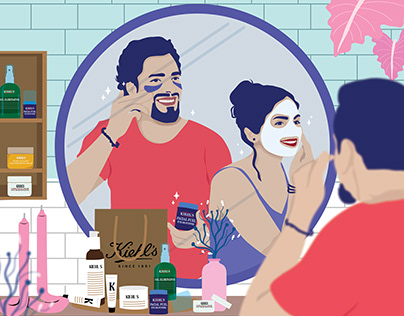 Illustration for Kiehl's Cosmetic