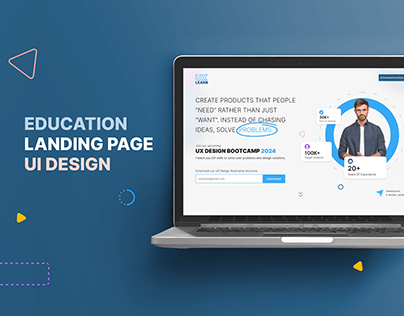 Education Landing Page UI Design